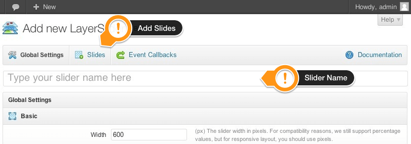 Add Slides to a Layer Slider