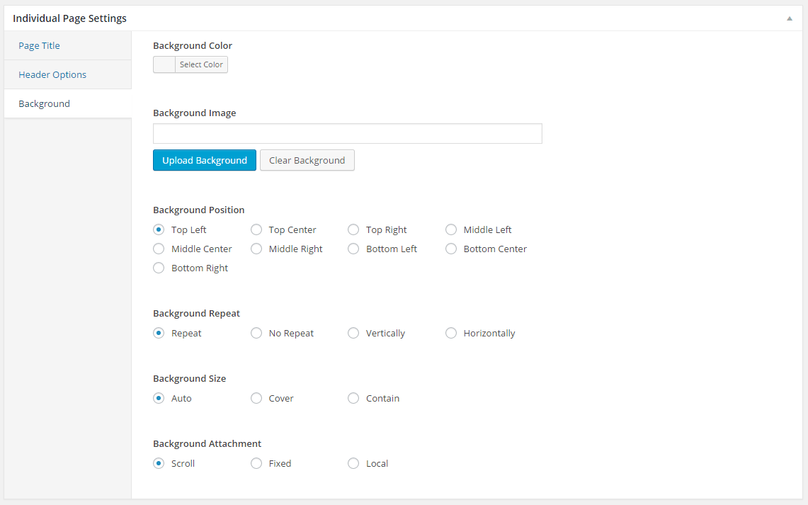 Background-options